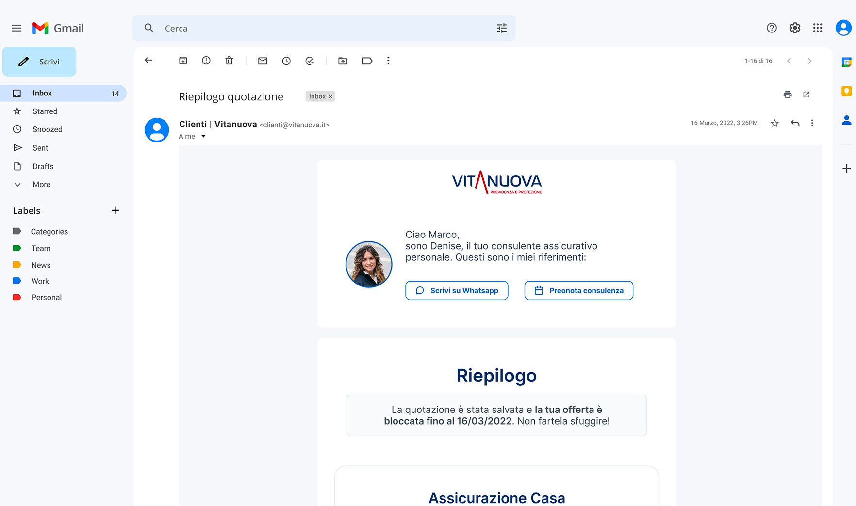 ricevi quotazione.BZmg oI